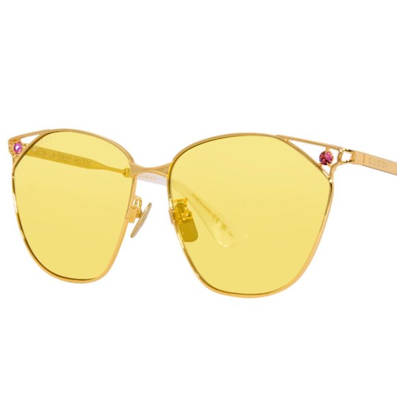 Gucci Yellow Sunglasses main image 7